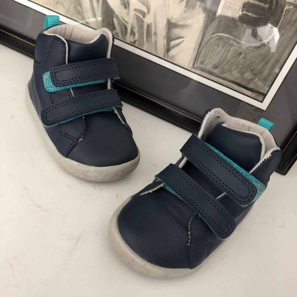 Ten Little Navy High Top Size 5